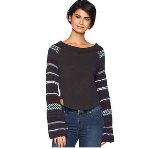 NWT MSRP $98 Free People Fairground Thermal Top Women's Size Small - Picture 2 of 12